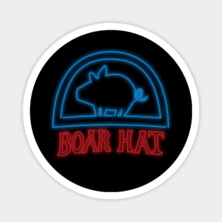 Boar Hat Neon Magnet